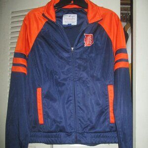 GIII Carl Banks Detroit Tigers Ladies Full Zip Embroidered Track Jacket Sz M